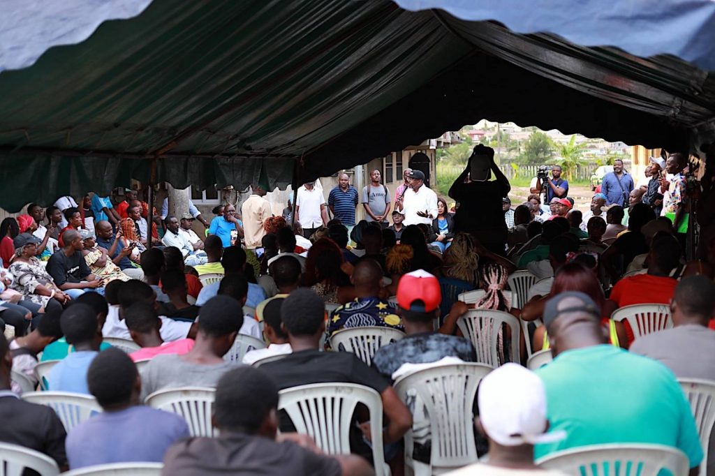 [Présidentielle 2025 au Gabon ] : Alain-Claude Bilie By Nze présente son projet de société aux populations de Bel-Air, Nombakélé, Lalala et Owendo