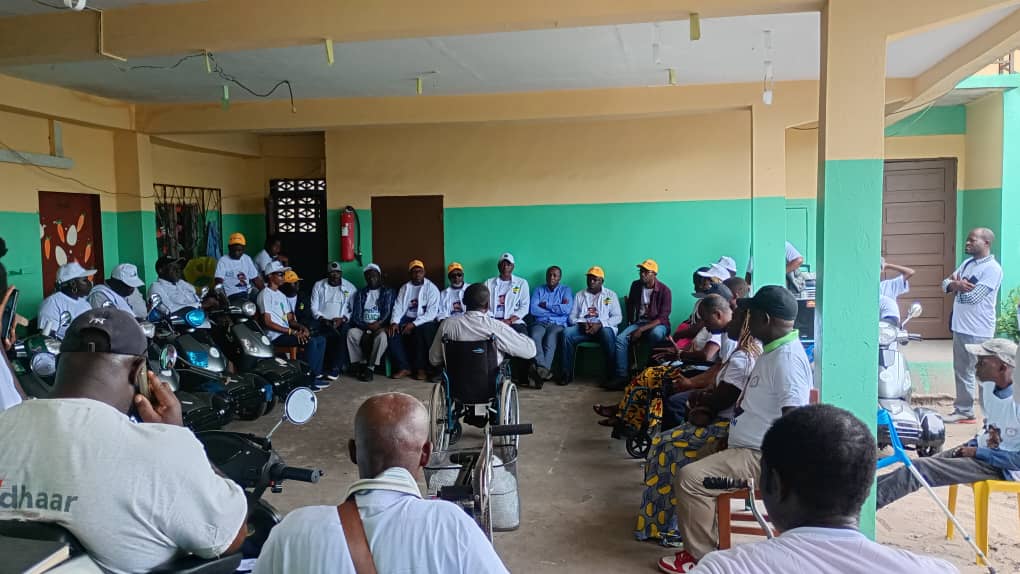 Présidentielle 2025 au Gabon] Léon Ababé mobilise, à Port-Gentil, les personnes vivant avec un handicap