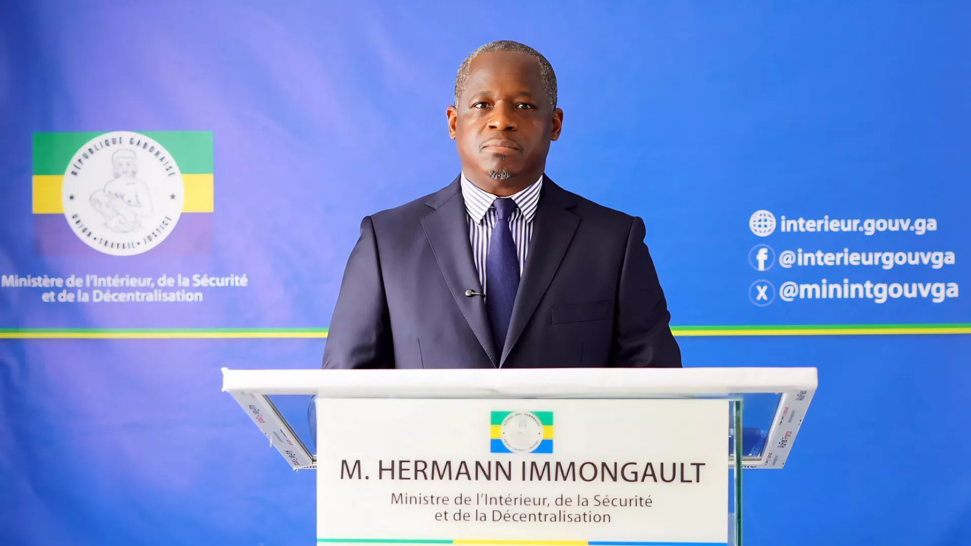 Hermann Immongault, ministre de l'Intérieur.