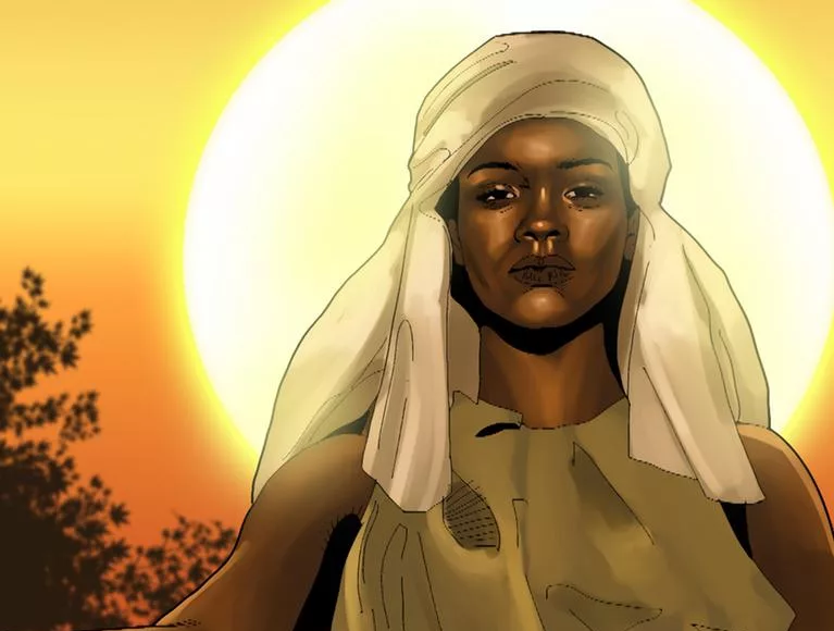 Une représentation de la reine Kimpa Vita, la prophétesse de l'unité.