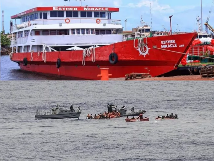 Le 9 Mars 2023, l’Esther Miracle sombrait dans les eaux sombres au large des côtes gabonaises, emportant 34 personnes, 7 disparues et 124 rescapées.