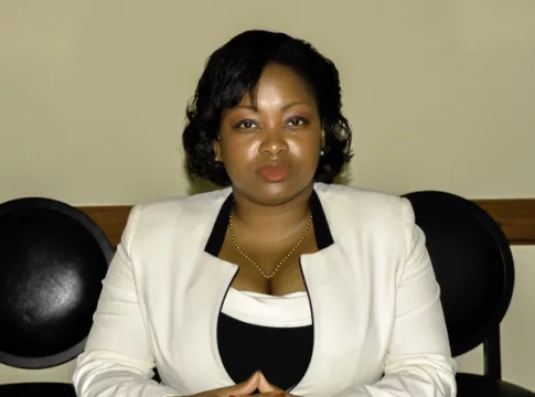 Camélia Ntoutoume Leclercq, ministre d'Etat, ministre de l'Education nationale.