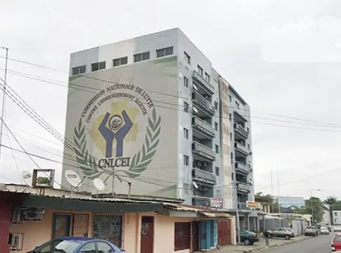 Siège de la commission nationale de lutte contre la corruption et l'enrichissement illicite de Libreville.