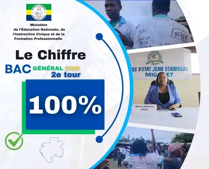 100% de réussite au baccalauréat pour le compte de l'enseignement générale.