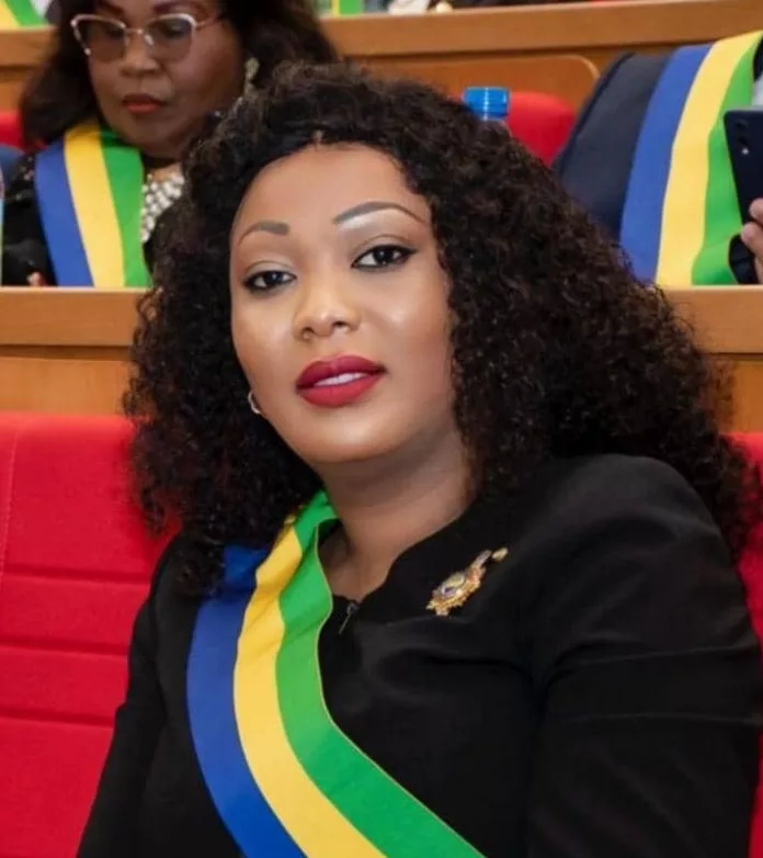 Justine Judith Lekogo, Déléguée nationale du parti pour la province du Haut-Ogooué.