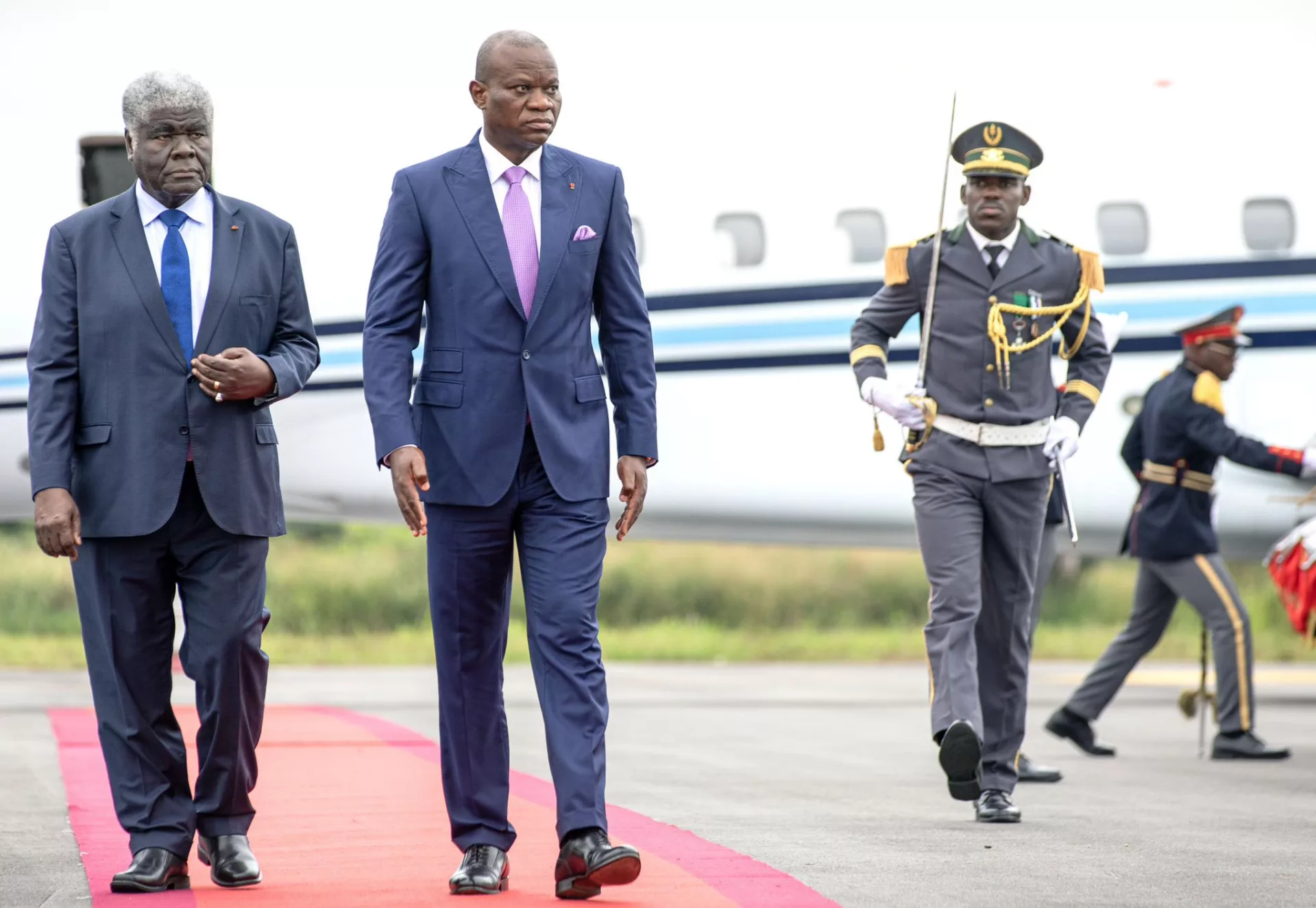 Oligui Nguéma à Bouaké pour les 65 ans de l'indépendance ivoirienne.