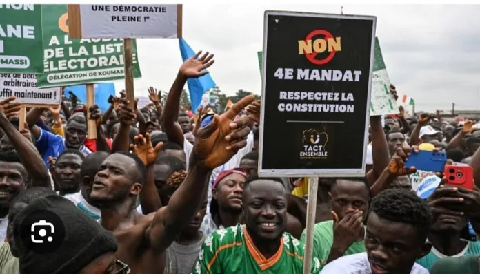 Les Ivoiriens étaient dans la rue le 9 août pour réclamer une élection 