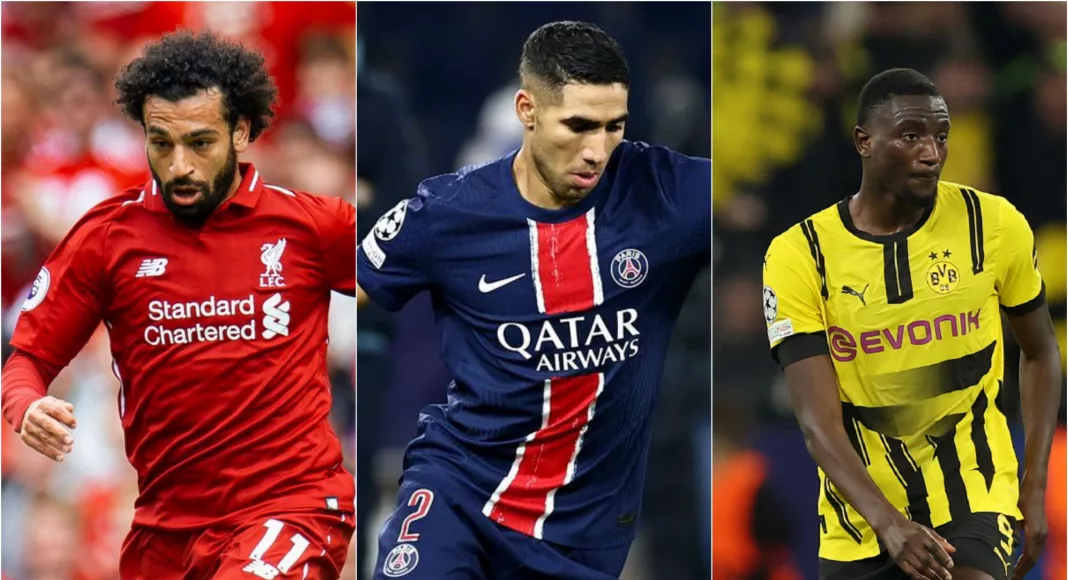 Mohamed Salah, Achraf Hakimi et Serhou Guirassy : trois des meilleurs joueurs africains du moment, tous présents dans le top 30 du Ballon d'or 2025.