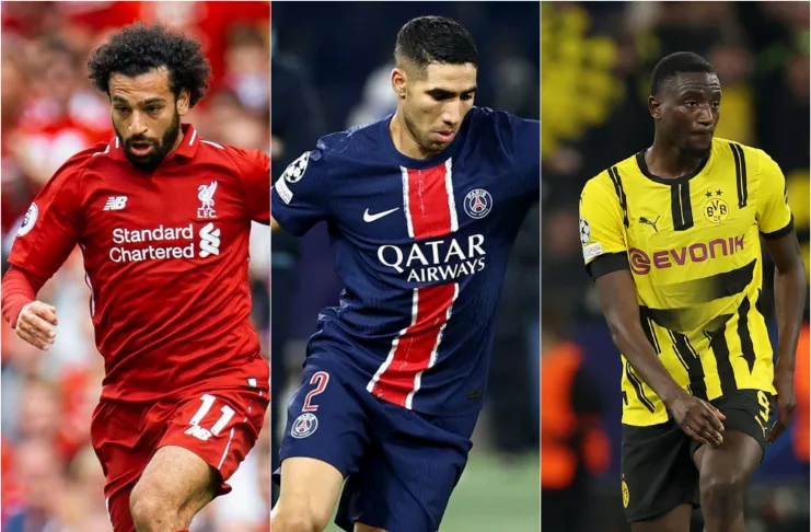 Mohamed Salah, Achraf Hakimi et Serhou Guirassy : trois des meilleurs joueurs africains du moment, tous présents dans le top 30 du Ballon d'or 2025.