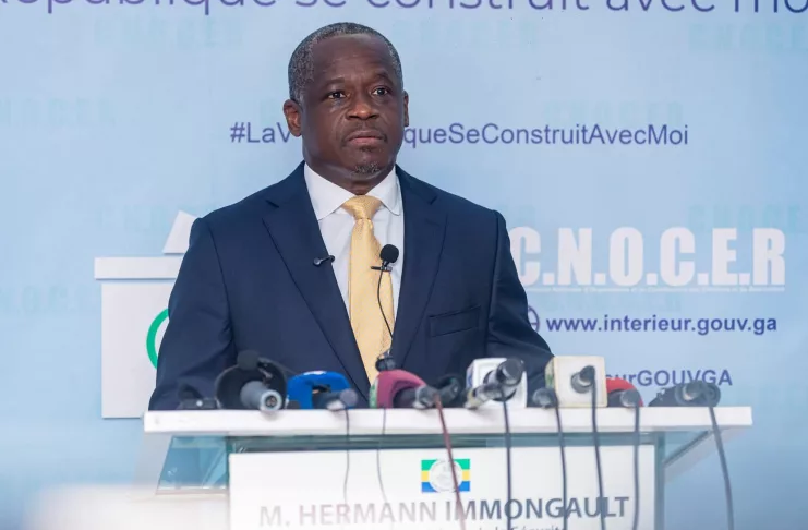 Le ministre de l’Intérieur, de la sécurité et de la décentralisation, Hermann Immongault.