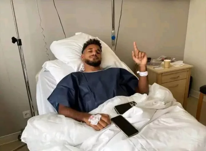 Jim Allevinah après son opération.