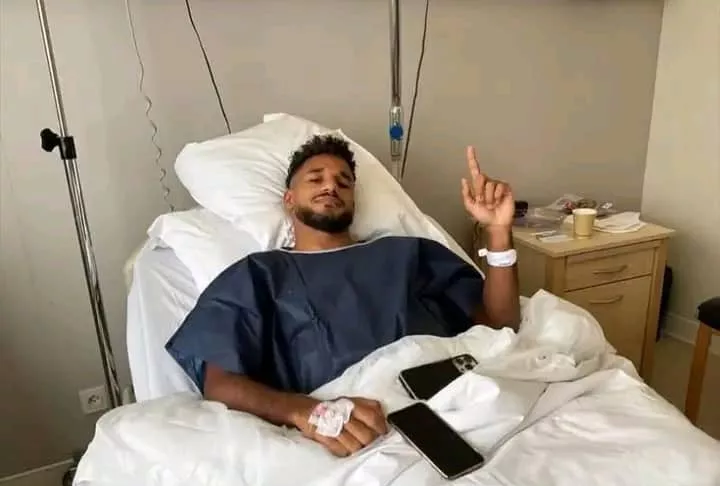 Jim Allevinah après son opération.