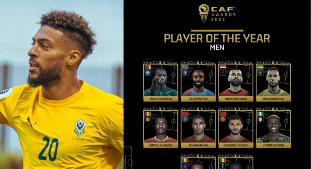 Denis Bouanga parmi les 10 meilleurs joueurs du continent.