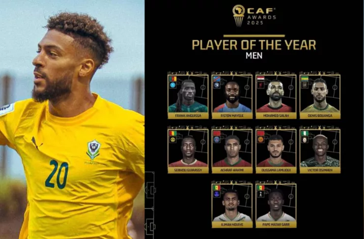 Denis Bouanga parmi les 10 meilleurs joueurs du continent.