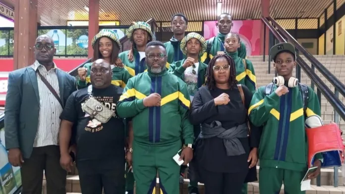 La délégation gabonaise pour les Mondiaux de Wuxi.