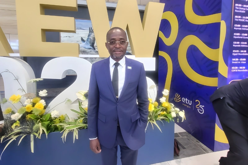 Le ministre du Pétrole et du Gaz, Sosthène Nguema Nguema à la conférence African Energy Week.