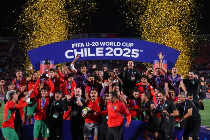 L'équipe U20 du Maroc sur le toit du monde.