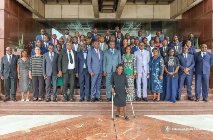 Oligui Nguema reçoit les Conseillers membres