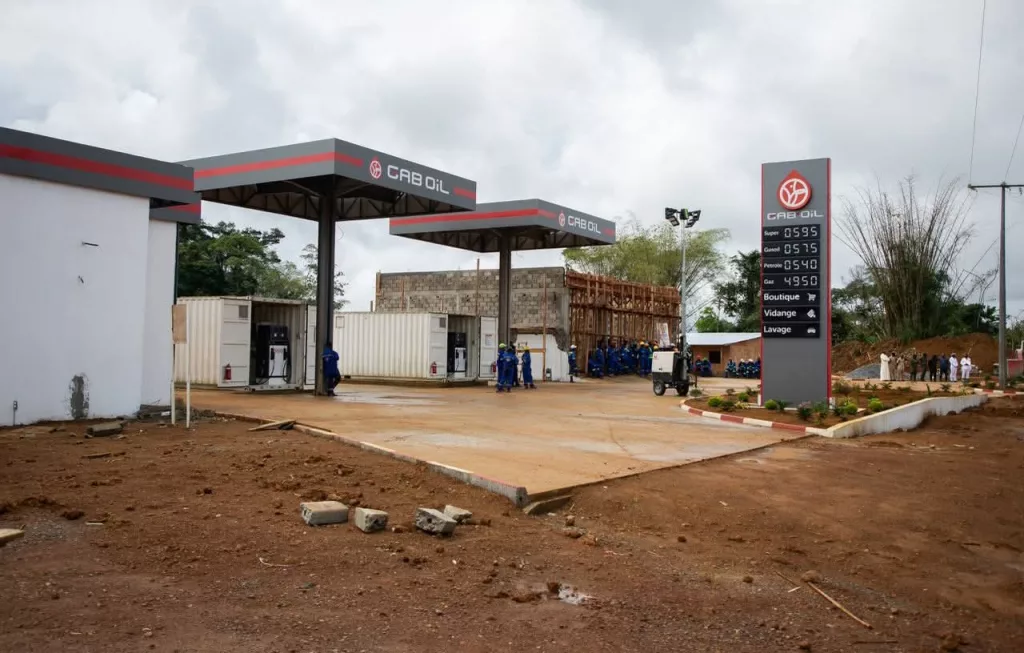 Oligui Nguéma à Lebamba et Makongonio : «Le développement se construit sur le terrain» 2 Plusieurs projets prennent forme comme ici la stations-service Gaboil.