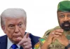 Les Présidents américain, Donald Trump, et malien, Assimi Goïta. En réponse à la mesure de caution de visa américaine, Bamako a instauré une stricte réciprocité,