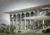 Palais Omar Bongo, siège du Sénat. Le dépôt des candidatures pour l'élection des futurs 70 sénateurs est ouvert du 20 au 22 octobre 2025.