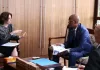Cécile Abadie et Maurice Ntossui Allogo en plein échanges sur la mise en œuvre des réformes prioritaires du secteur forêt-bois.