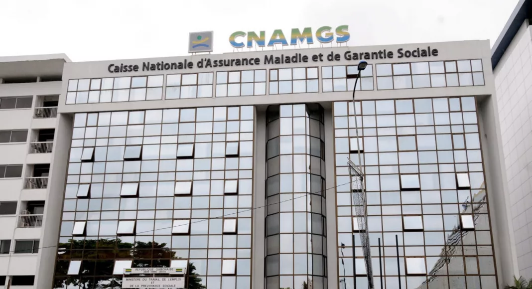 L'immeuble de la CNAMGS, qui semble désormais 