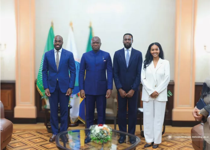 Brice Clotaire Oligui Nguema, et une délégation du Forum économique mondial (FEM).