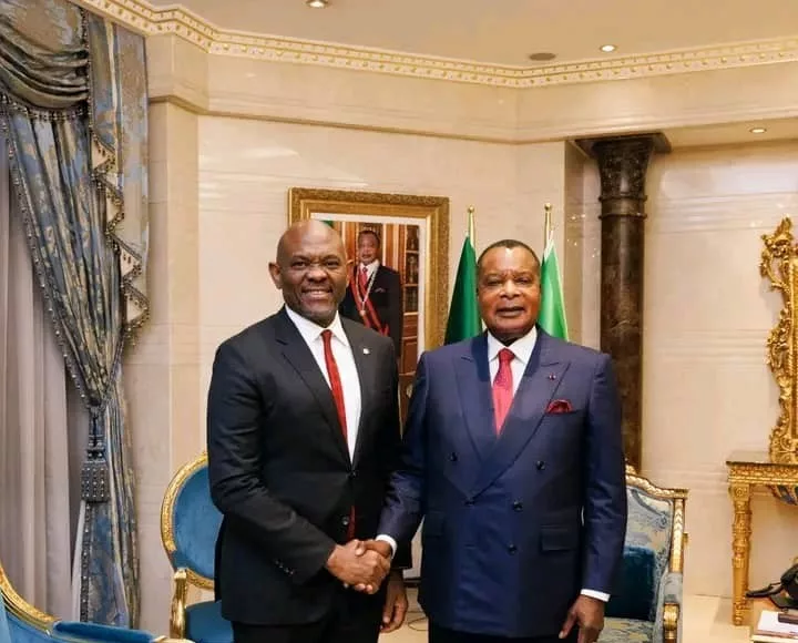 Tony Elumelu reçu par le Président Denis Sassou-Nguesso dans le but d'intensifier leur coopération pour moderniser la gestion financière de l’État.