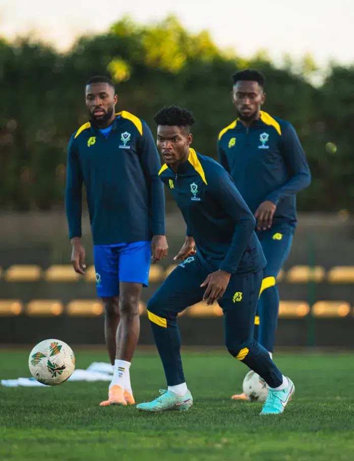 Les pantheres à l'entrainement avec les nouveaux equipements fournis par AB Sport.