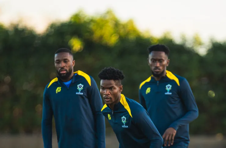 Les pantheres à l'entrainement avec les nouveaux equipements fournis par AB Sport.