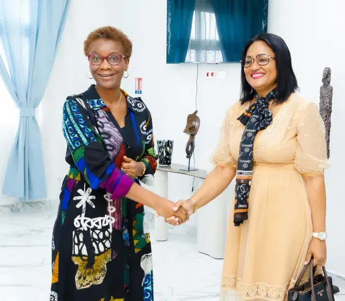 Joanne Prisca Mengue me Ndong, a été reçue par la ministre de la Planification et de la prospective, Louise Mvono.