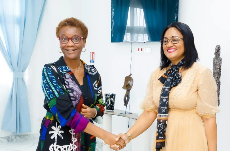 Joanne Prisca Mengue me Ndong, a été reçue par la ministre de la Planification et de la prospective, Louise Mvono.