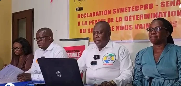 Les états-majors du Sena et du Synetecpro annonçant un mouvement de débrayage il y a quelques jours. Cette sortie médiatique n'a toutefois pas suffi à reprendre la main sur une contestation désormais pilotée par des structures non reconnues