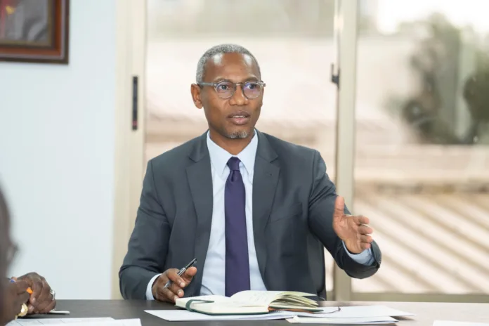 Le Ministre de la Jeunesse, des Sports, du Rayonnement Culturel et des Arts, chargé de la Vie Associative, Paul Ulrich Kessany.