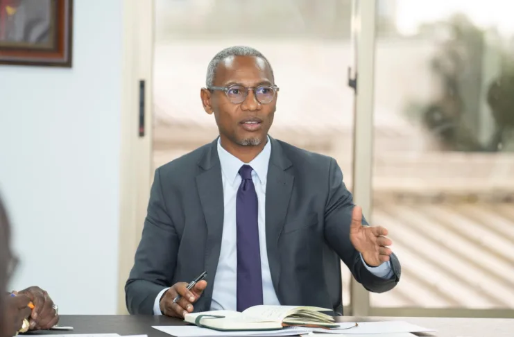 Le Ministre de la Jeunesse, des Sports, du Rayonnement Culturel et des Arts, chargé de la Vie Associative, Paul Ulrich Kessany.