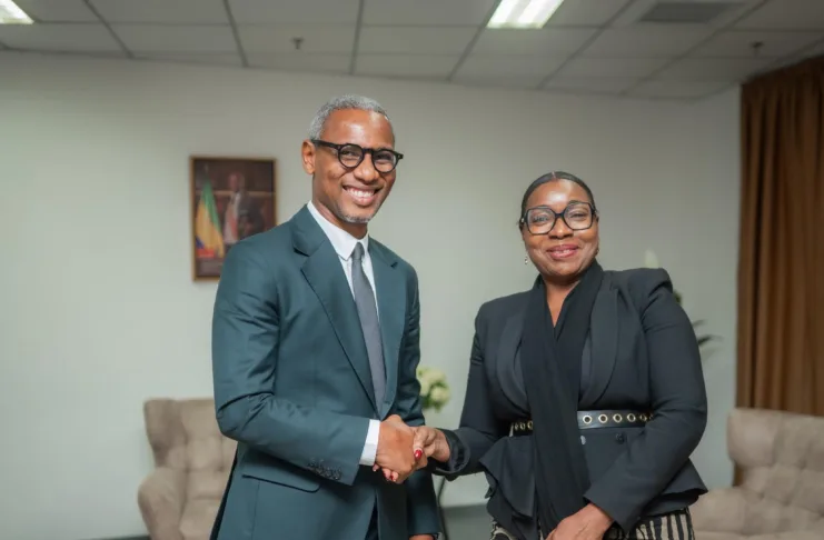 Le ministre de la Jeunesse et des Sports, Paul Ulrich Kessany Zategwa, a reçu en visite de courtoisie Rokya Ye-Dieng, Représentante résidente du Programme des Nations unies pour le Développement (PNUD) au Gabon.
