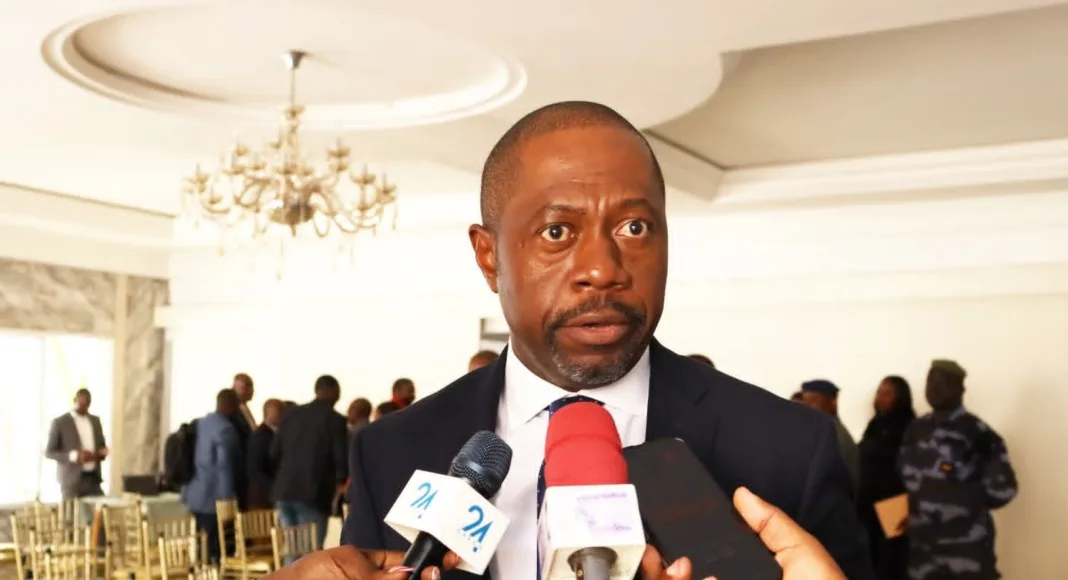 Pacôme Kossy, ministre de l’Agriculture, lors de sa première réunion de travail avec l’administration centrale.