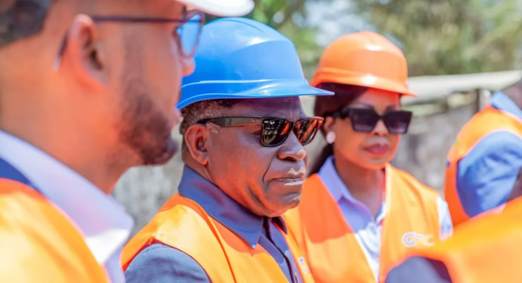 Philippe Tonangoye sur le chantier.