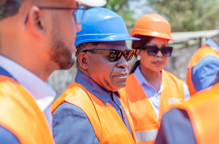 Philippe Tonangoye sur le chantier.