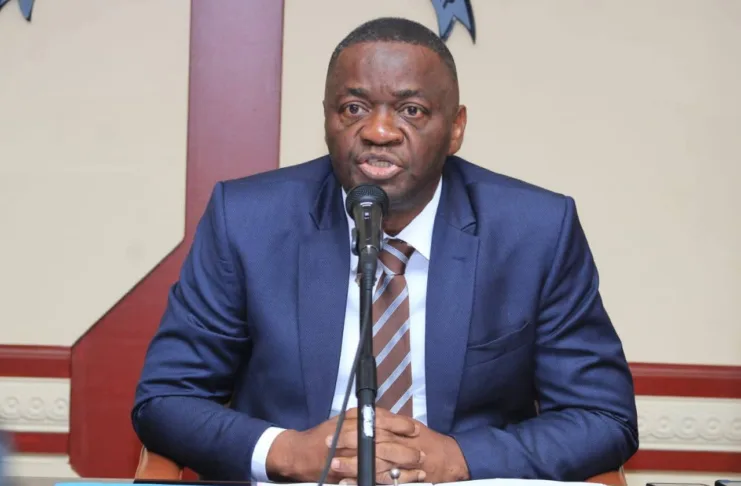 Pierre Matthieu Obame Etoughe lors de son allocution à l’ouverture des travaux.