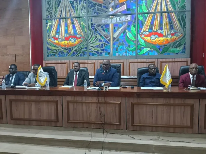 Les membres du SYNAMAG lors de leur assemblée générale de ce 29 janvier.