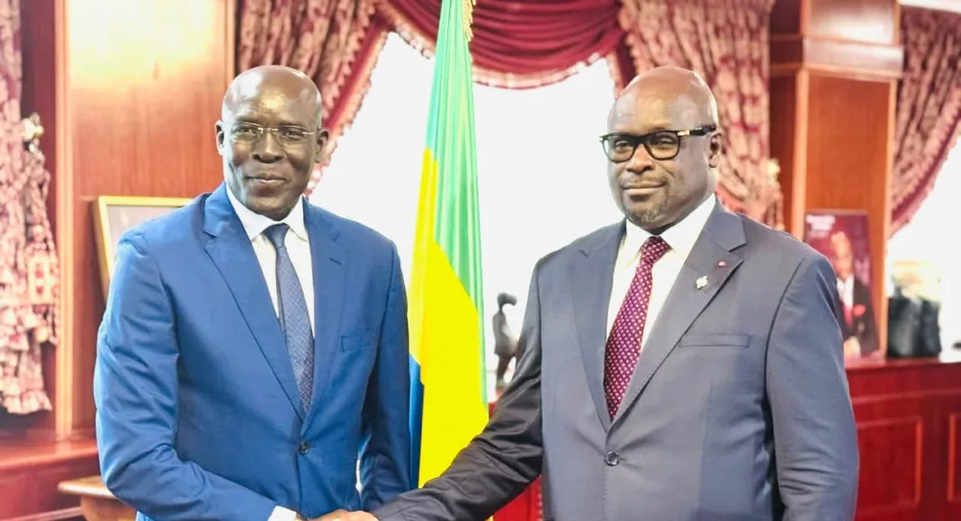 Le président de l’Assemblée nationale lors de la rencontre avec l'ambassadeur du Sénégal.