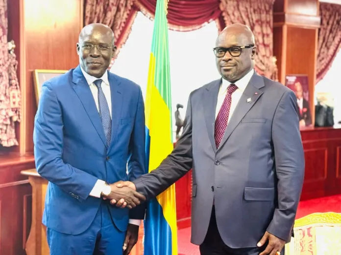 Le président de l’Assemblée nationale lors de la rencontre avec l'ambassadeur du Sénégal.