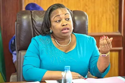 Camelia ntoutoume leclercq, ministre de l'Education nationale.