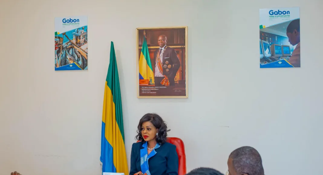 Zenaba Gninga Chaning et les membres du PNUD lors de leur séance de travail.