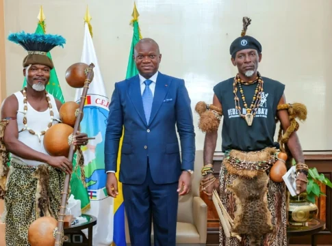 Oligui Nguema reçoit une délégation d’acteurs du Mvet