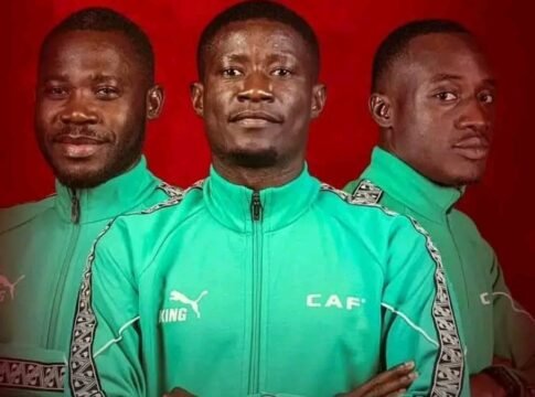 Le trio arbitral gabonais Atcho, Ditsoga et Abeigne retenu par la FIFA