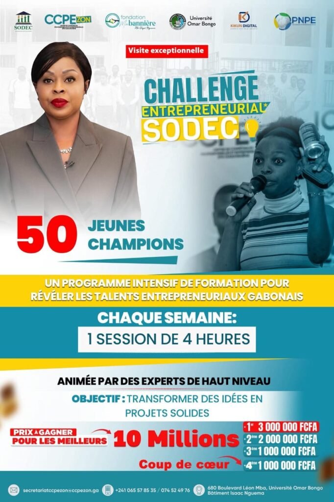 Gabon : La ministre Zenaba Gninga Chaning au défi de la réalité de l’entreprenariat à l'UOB 1 Un moment fort pour l'écosystème entrepreneurial.©gabonclic.info