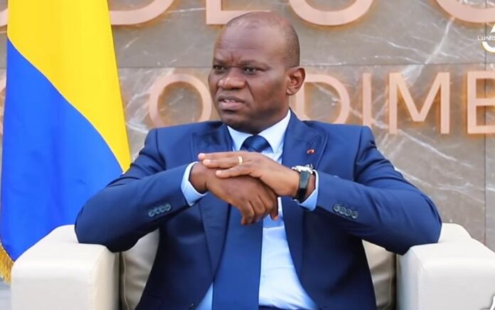 Le président de la République Brice Oligui Nguema lors de son interview accordée au quotidien L'Union.